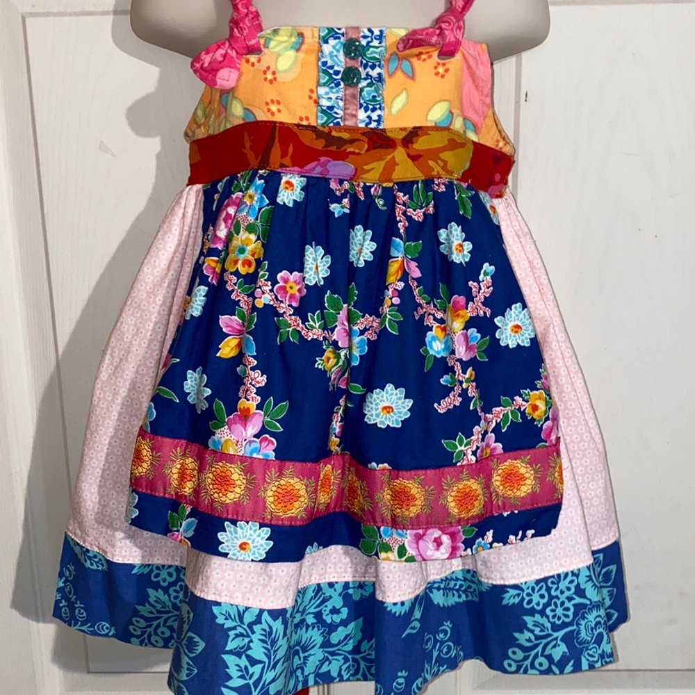 Sz 2 Matilda Jane Platinum Knot Dress/Top EUC HTF so Beautiful